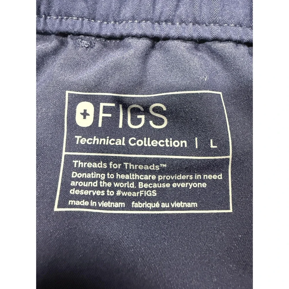 FIGS Tansen Jogger Pants Mens L Blue Technical Collection Scrub Medical Workwear